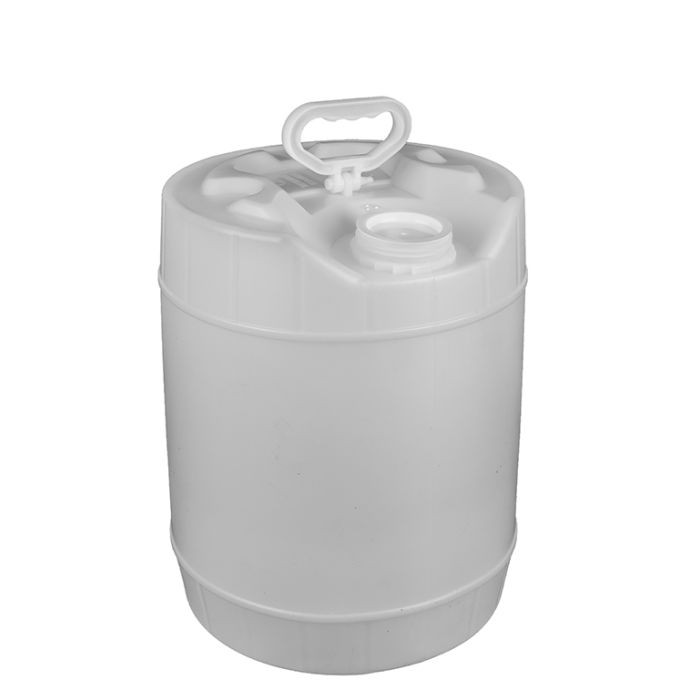 5 Gallon Round Plastic Pail, Closed Head, 70 mm, Natural