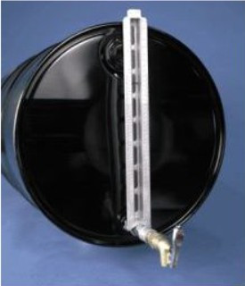 Calibrated Sight Gauges for Horizontal Drums - Stainless Steel Valve