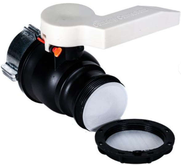 2 Inch QD Ball Valve, 62 mm Metal Collar, Viton® Gaske