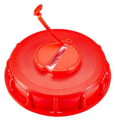 6 Inch HDPE Fill Port Lid, 2 Inch NPT Bung, TPE Gasket