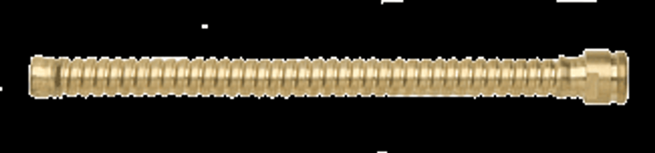 8 INCH BRASS METAL EXTENSION HOSE