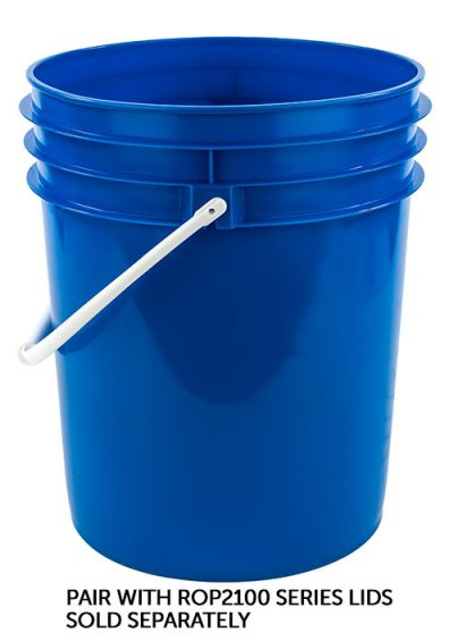 2 Gallon Natural HDPE Open Head Pail, UN Rated