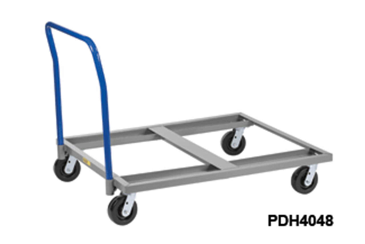 PALLET DOLLY WITH REMOVABLE PIPE HANDLE - 42 INCH X 48 INCH