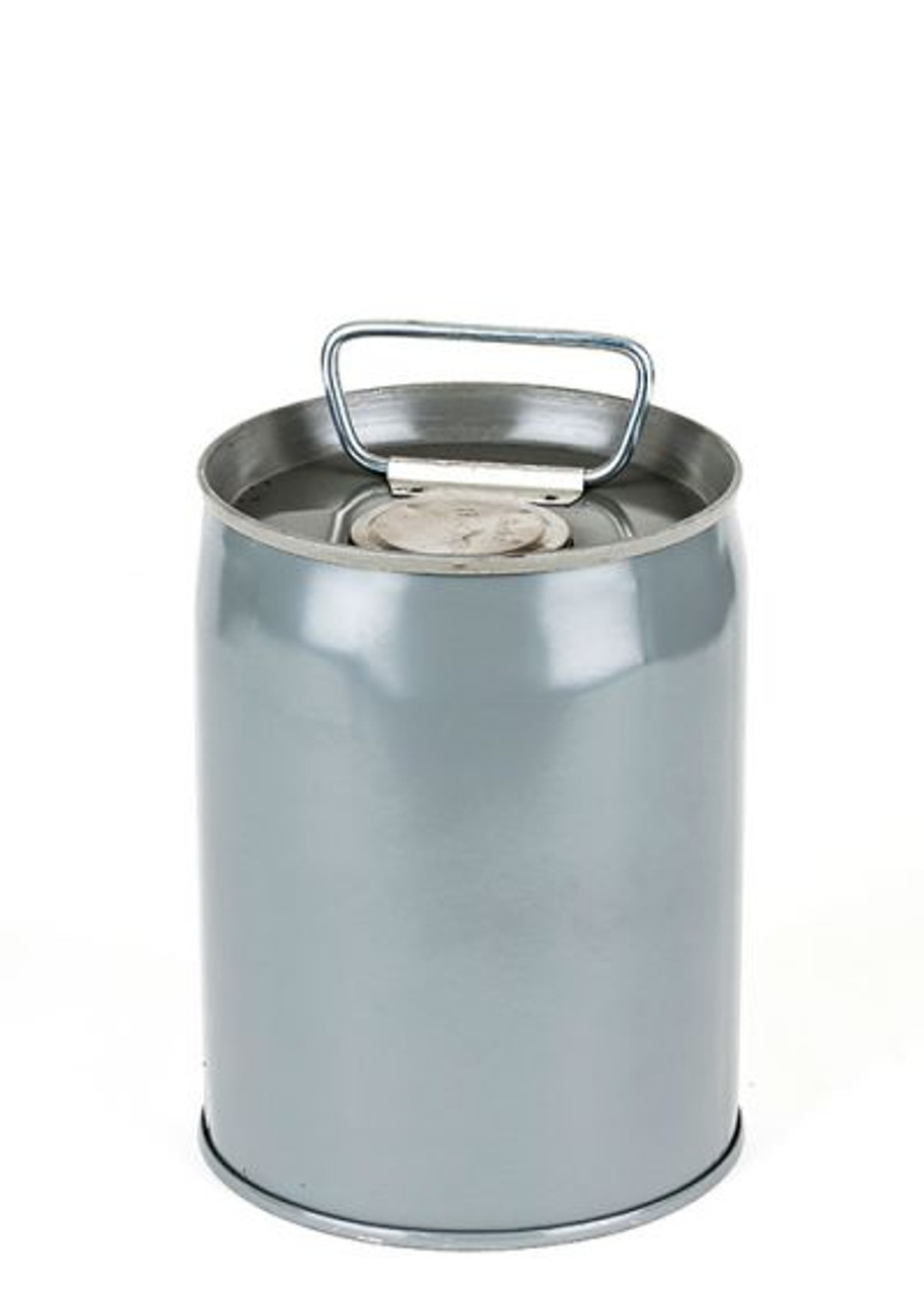 1 GALLON STEEL PAIL, CLOSED HEAD, LINED, FLEXSPOUT® OPENING - GRAY