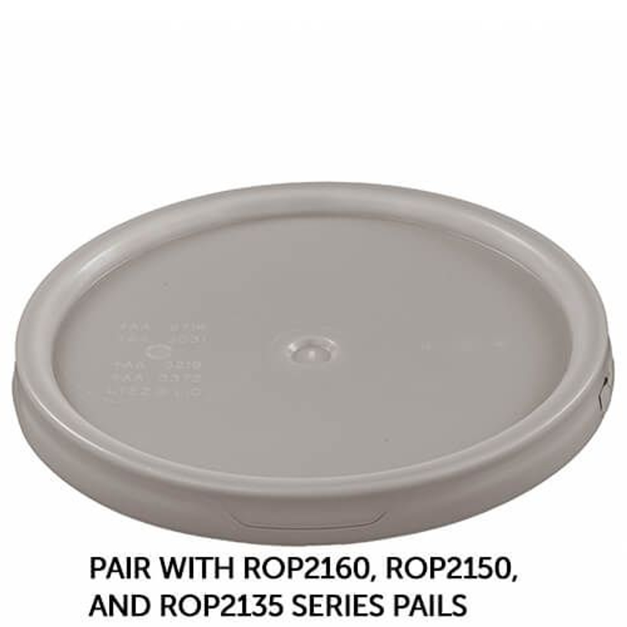 RIGHTPAIL 20 LITER TEAR TAB PLASTIC PAIL LID – NATURAL