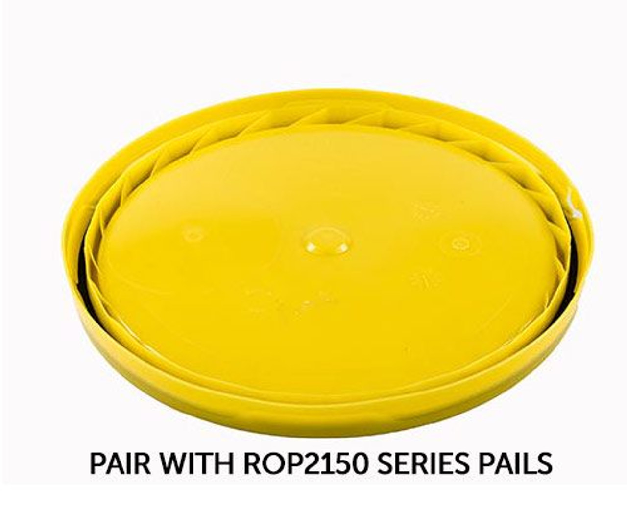 RIGHTPAIL 5 GALLON TEAR TAB PLASTIC PAIL LID – YELLOW