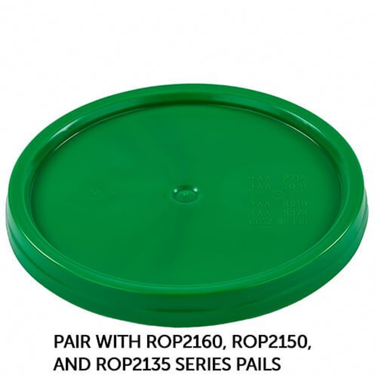 RIGHTPAIL 5 GALLON TEAR TAB PLASTIC PAIL LID – GREEN