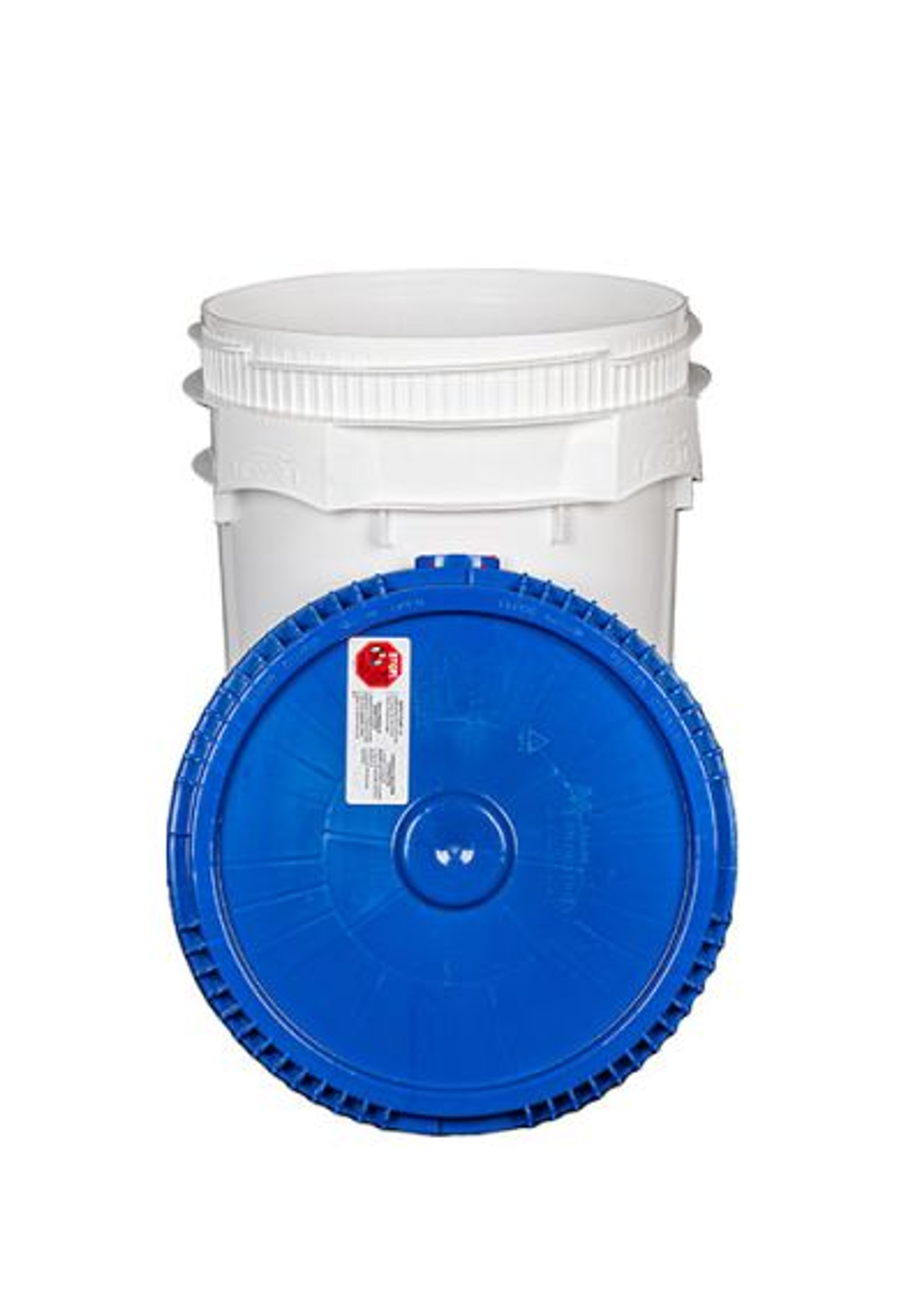 10.7 GALLON OPEN HEAD PLASTIC BUCKET SCREW LID, UN RATED