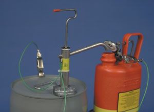 FM APPROVED HAND PAIL PUMP FLEXSPOUT STAINLESS STEEL