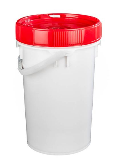 LIFE LATCH® NEW GENERATION 6.5 GALLON PLASTIC PAIL WITH RED SCREW