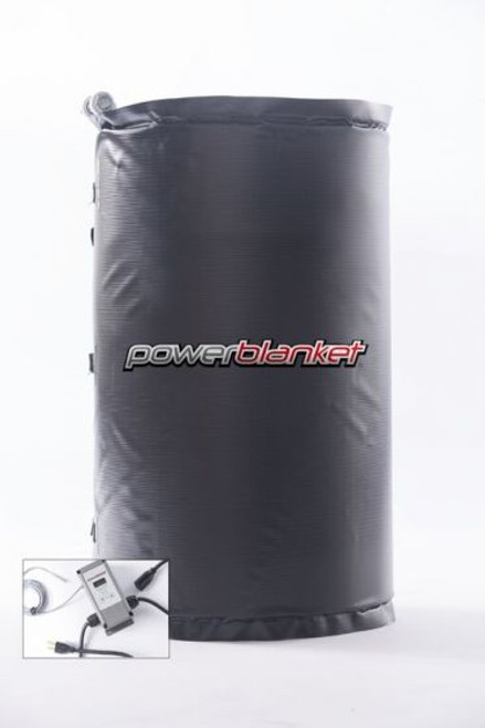 POWERBLANKET ® INSULATED DRUM HEATER -ADJUSTABLE THERMOSTAT   FITS 15 GALLON DRUM