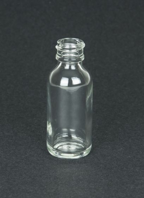 1 OUNCE FLINT BOSTON ROUND GLASS BOTTLE