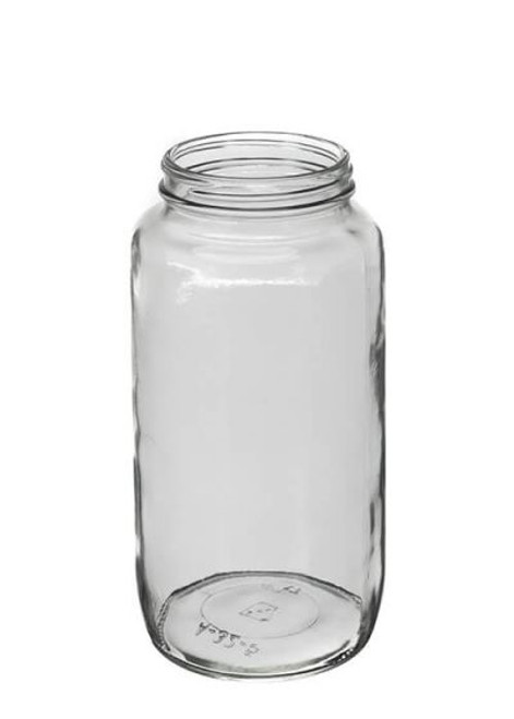 Small Clear Glass Bottles With Lids For Liquids, Wide Mouth Short