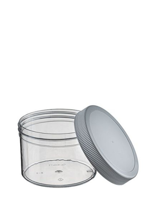 8 OZ WIDE MOUTH POLYSTYRENE JAR WITH LID 8 OZ WIDE MOUTH POLYSTYRENE JAR WITH LID