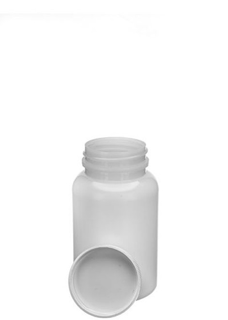 6.75 OZ HDPE WIDE MOUTH BOTTLE WITH LID