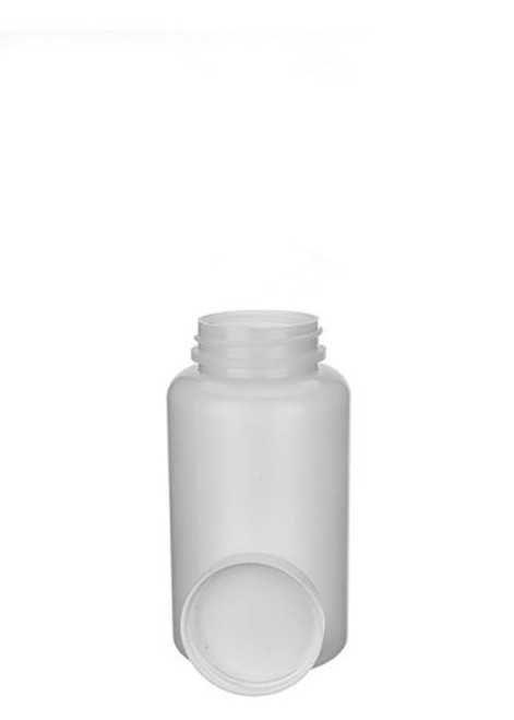 8 OZ HDPE WIDE MOUTH BOTTLE WITH LID