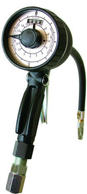 MECHANICAL METER WITH FLEXIBLE NOZZLE TOTALIZES IN QUARTS