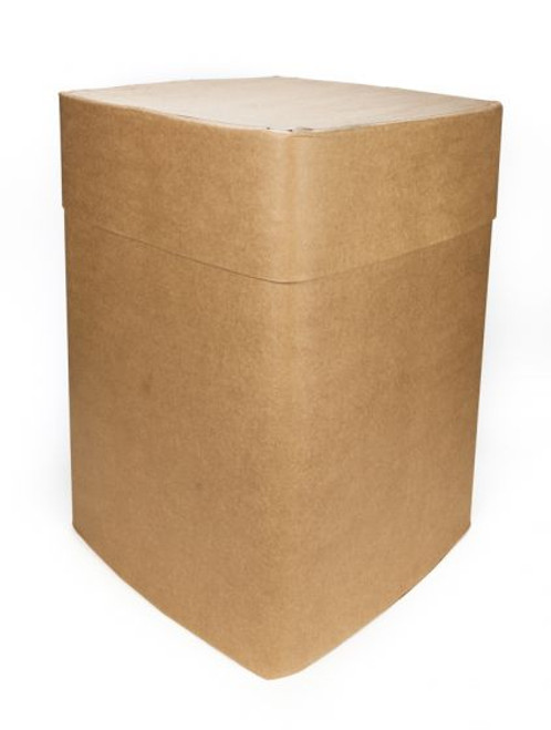 55 Gallon Square Fiber Drum, UN Rated, Fiber Cover