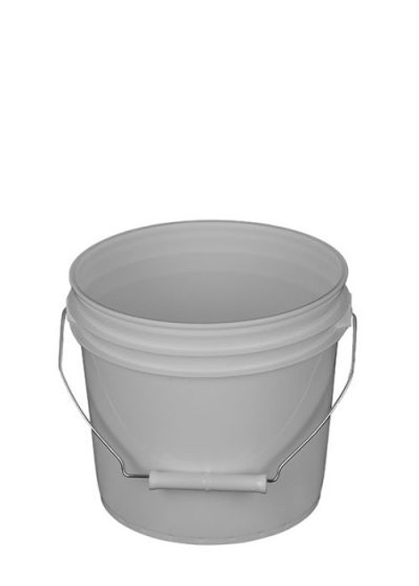 5 Gallon Plastic Bucket, Open Head, 100 Mil - White