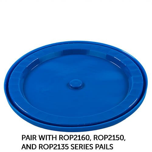 RightPail 5 Gallon Snap On Plastic Pail Lid – Blue