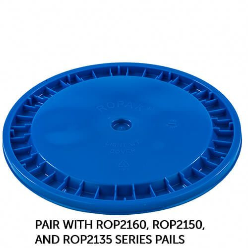 RightPail 5 Gallon Snap On Plastic Pail Lid – Blue