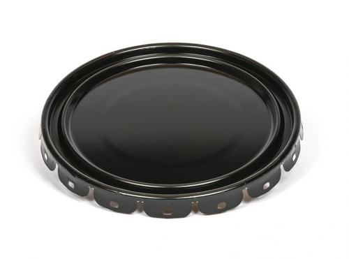 5 Gallon Steel Pail Lug Cover with Red Phenolic Lining - Black 5 Gallon Steel Pail Lug Cover with Red Phenolic Lining - Black