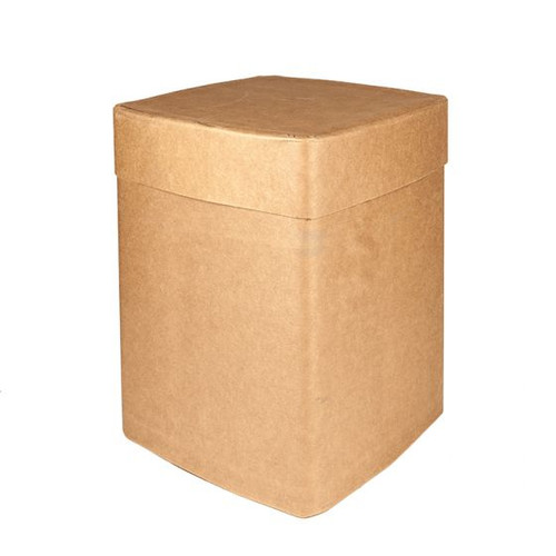 57 1/2 GALLON SQUARE FIBER DRUM, FIBER COVER