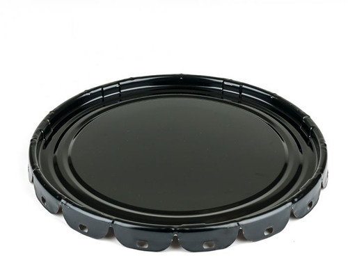 5 Gallon Open Head Steel Pail Plain Lug Cover - Black 5 Gallon Open Head Steel Pail Plain Lug Cover - Black