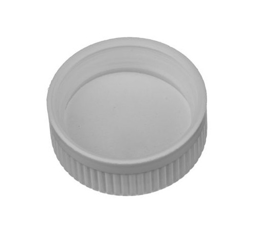 38 mm Polypropylene Screw Cap, Pressure Sensitive - White