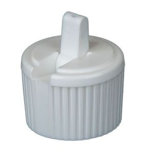 White Turret Dispensing Cap - 24mm