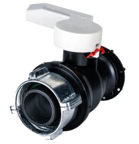 2 Inch QD Ball Valve, 62 mm Metal Collar, Viton® Gaske