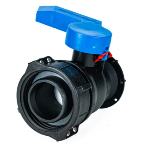 2 Inch NPT Ball Valve, 62 mm PP Collar, PE Gasket