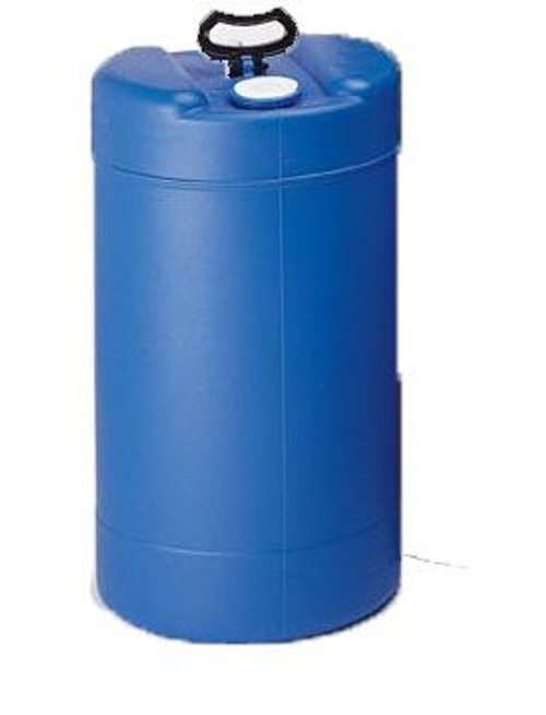 15 GALLON BLUE PLASTIC DRUM, CLOSED HEAD, UN RATED, HANDLE