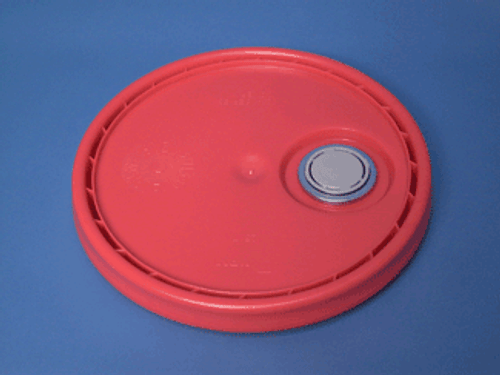 UN RATED PLASTIC PAIL LID WITH RIEKE® FLEXSPOUT® - RED