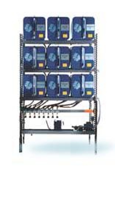 OIL STORAGE AND DISPENSING SYSTEM - NINE, 65 GALLON CONTAINERS