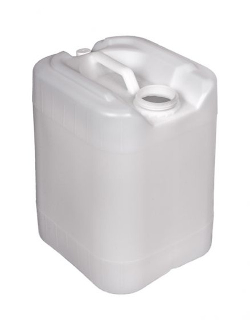 5 GALLON RECTANGULAR PLASTIC PAIL, CLOSED HEAD, REAR VENT - NATURAL