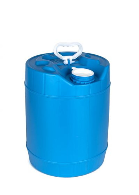 5 GALLON ROUND PLASTIC PAIL, CLOSED HEAD, 70 MM – BLUE