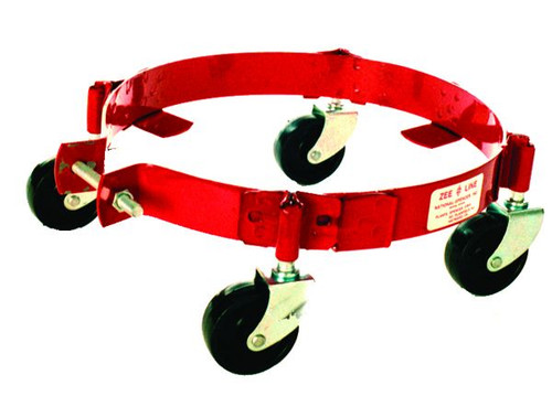 ADJUSTABLE PAIL DOLLY HOLDS 5 AND 6 1/2 GALLON BUCKETS