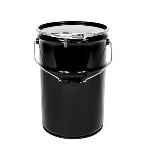 Open Top Steel Pail - 3.5 Gallon, Black - ULINE Canada - Qty of 3 - S-22507BL