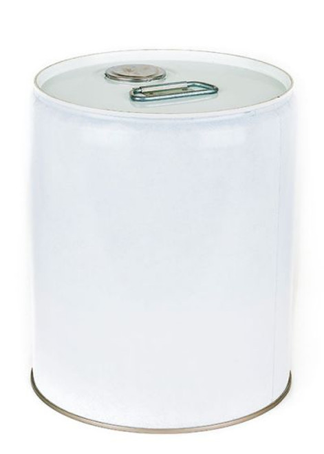 5 GALLON STEEL PAIL, CLOSED HEAD, UNLINED, FLEXSPOUT® OPENING - WHITE