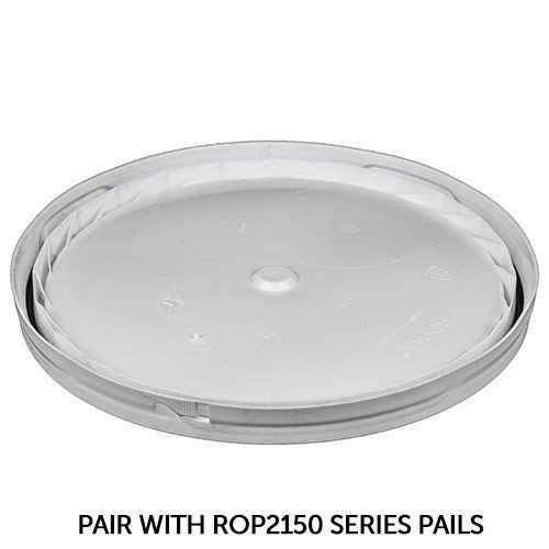 RIGHTPAIL 5 GALLON TEAR TAB PLASTIC PAIL LID – WHITE