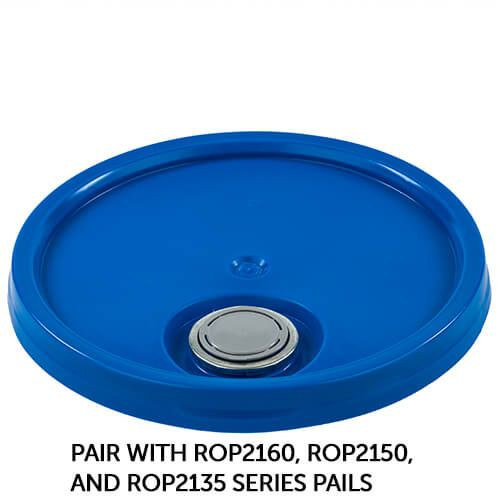 RIGHTPAIL 5 GALLON TEAR TAB PAIL LID – FLEXSPOUT ® OPENING – BLUE