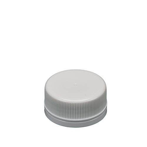 TAMPER EVIDENT WHITE POLYPROPYLENE SCREW CAP 38MM