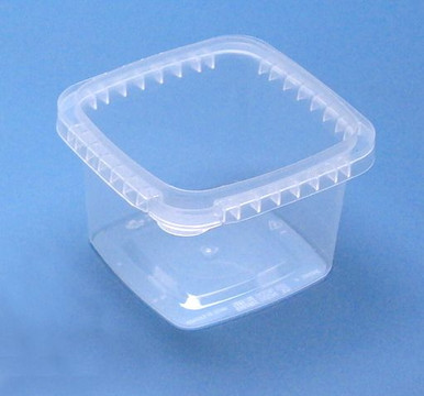 32 ounce Square Plastic Container - IPL Tamper Evident
