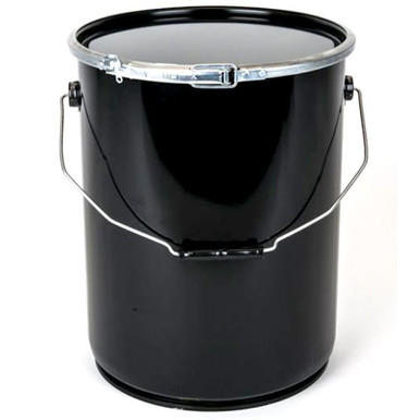 OH3-28DC26LL-RIB 3 Gallon Metal Pail, Open Head, Lever Lock Ring