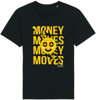Money Moves Grind 100% Organic Cotton  Heavyweight T-Shirt with emoji