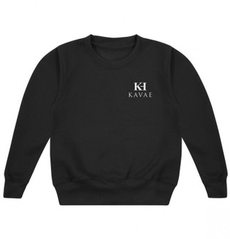 Kids Personalised Kavae Unisex Sweatshirt left chest