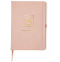 Personalised Big Initial Premium Quality A5 Notebook in blush peach