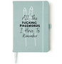 All The Passwords I Have To Remember Premium A5 Notebook in teal