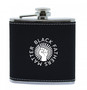 Black Fathers Matter 6oz Two Tone PU Leather Hip Flask in black